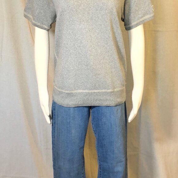 Champion + Todd Snyder Heather Gray Raglan Short Sleeve Sweatshirt XS - Picture 4 of 7